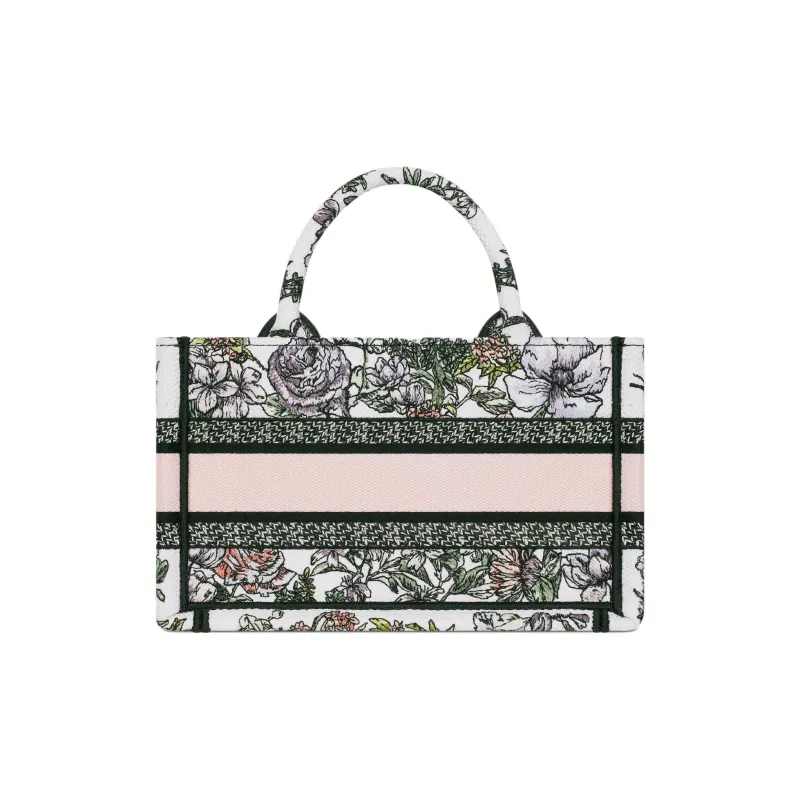 DIOR BookTote Cotton Tote Bag, Shopping Bag, Shoulder Bag, Handbag Mini Women's Multicolor-3