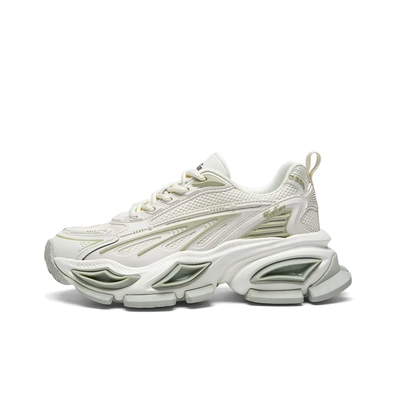 TCELLARS Cushioning, Abrasion Resistant, Breathable, Lightweight, Height Increasing Low Top Chunky Sneakers Men's-6