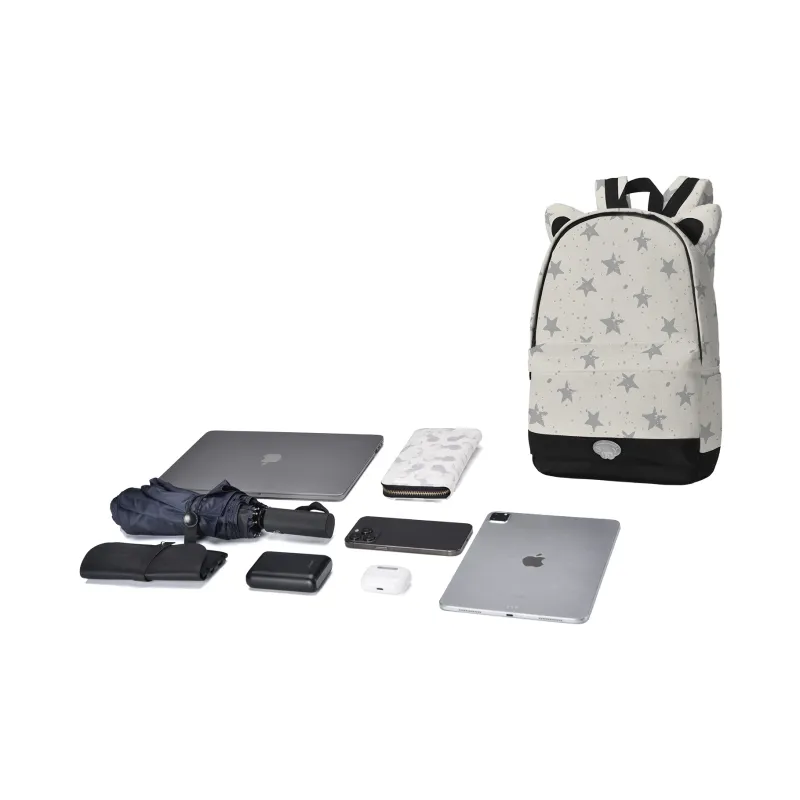 ONRF Polyester Students Backpack Regular Women's Star Grain Silver-4