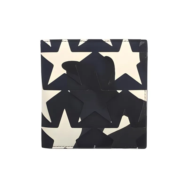 Valentino Textile, Leather Wallet Women's Black & White-2