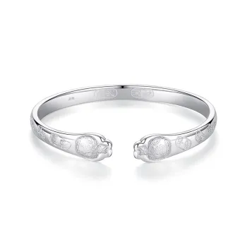 Children's Drawings S999 Fine Silver Sterling Silver Bracelets Women's