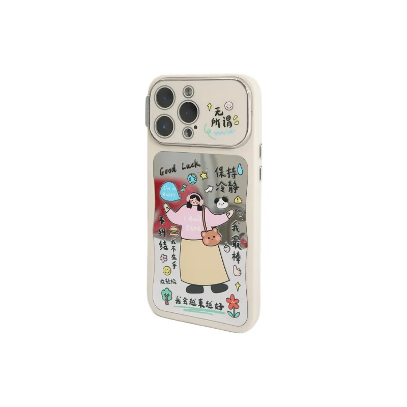 Sopi Acrylic Material Stay Calm It Doesn't Matter Phone Cases Compatible With IPhone 16/15 Pro Max/Apple 13/14 Pro/Max-2