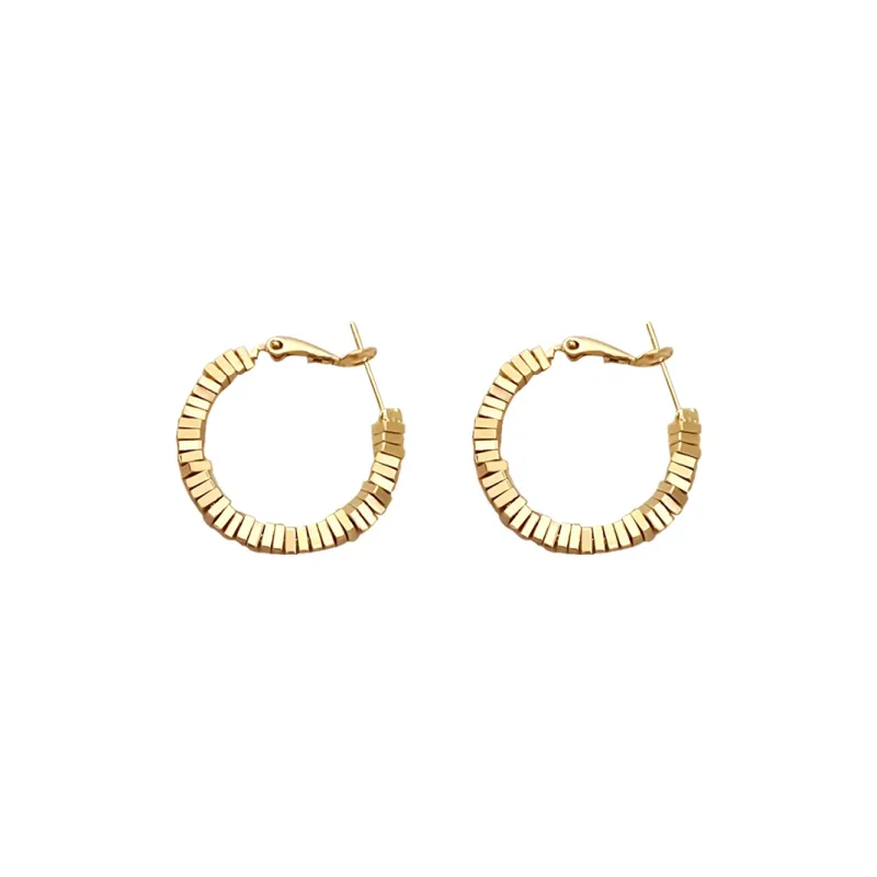 WAW Gold Plated Copper Earrings Women's-0