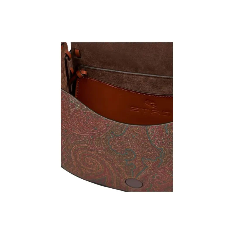 ETRO PVC Shoulder Bag, Crossbody Bag Women's Brandy Brown-3
