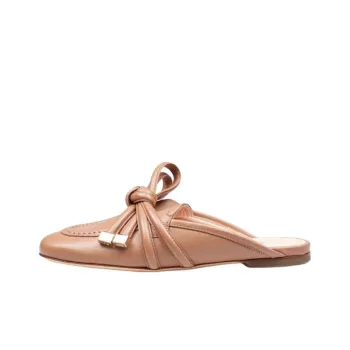 AGL Abrasion Resistant Wrap toe Slippers Women's Brown