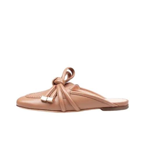 AGL Abrasion Resistant Wrap toe Slippers Women's Brown