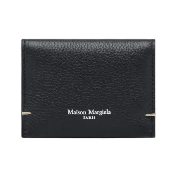 Maison Margiela Calfskin Card Holder Unisex Black