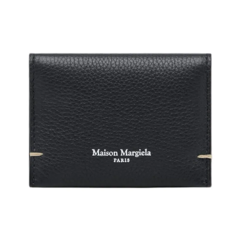 Maison Margiela Calfskin Card Holder Unisex Black-0