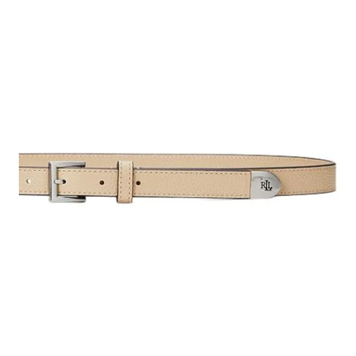 Polo Ralph Lauren Cow Leather Belts Women's Sand Dune Width 2CM-1
