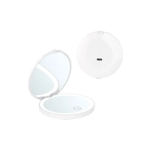 Colorful Bears Touchscreen Handheld Portable Foldable Magnifying Rechargeable LED Mini Mirror
