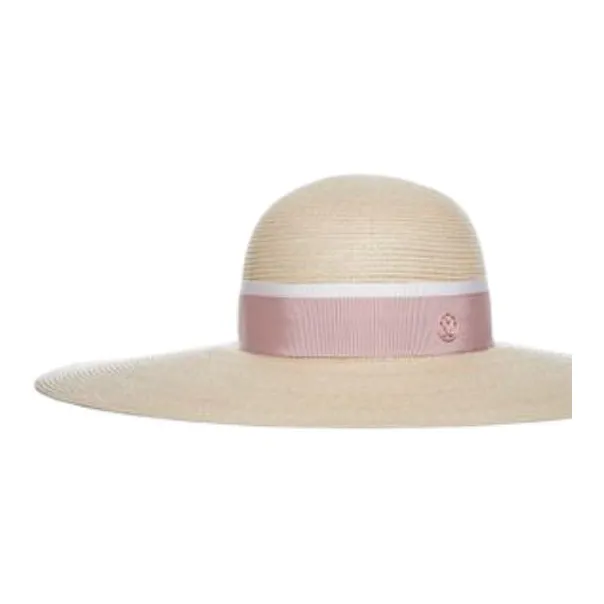 Maison Michel Blanche Ribbon Detailed Hat-2