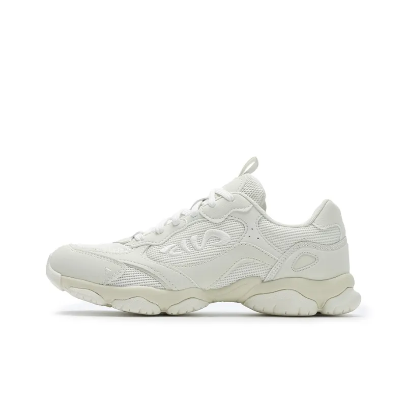 FILA FLUID 6 ST Slip Resistant, Abrasion Resistant, Breathable Low Top Running Shoes Women's White Yellow-0