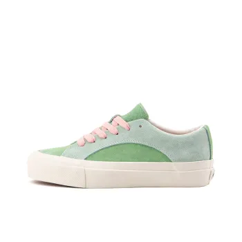 WANSWER Slip Resistant And Abrasion Resistant Support Low Top Skateboard Shoes Unisex Green Pink Color