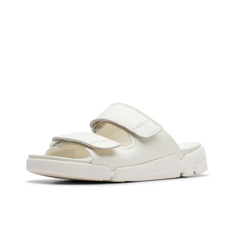Clarks Slide Slippers Women's White-1