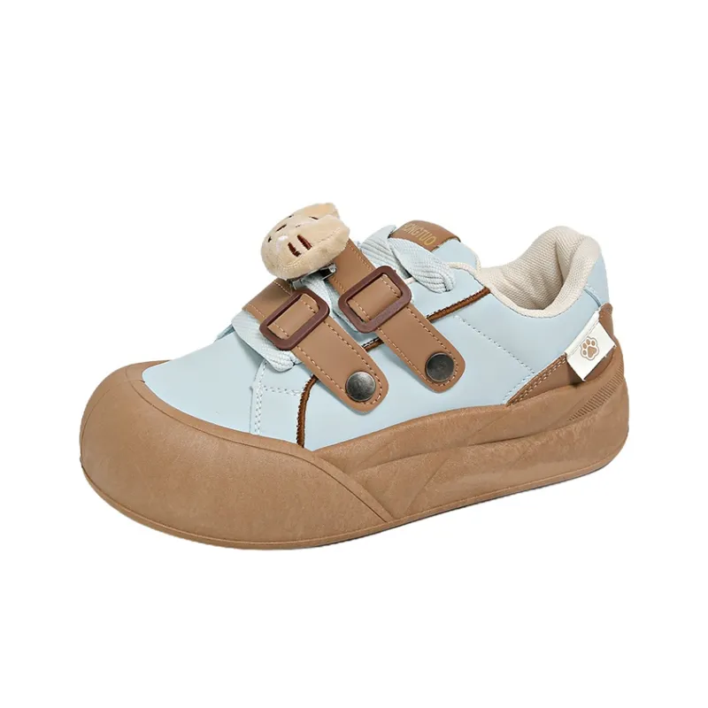 BANWEIDIYA Anti Slip And Wear Resistant Height Increasing Low Top Skateboard Shoes Women's-2