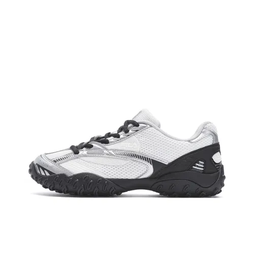 FILA ECHAPPE 2 Ballet Shoes Anti Slip Wear Resistant Low Top Casual Shoes Women's White Silver