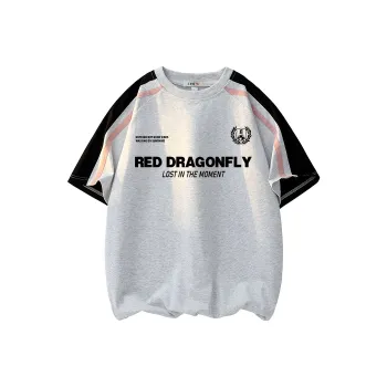 RED DRAGONFLY T Shirt Unisex Light Heather Gray