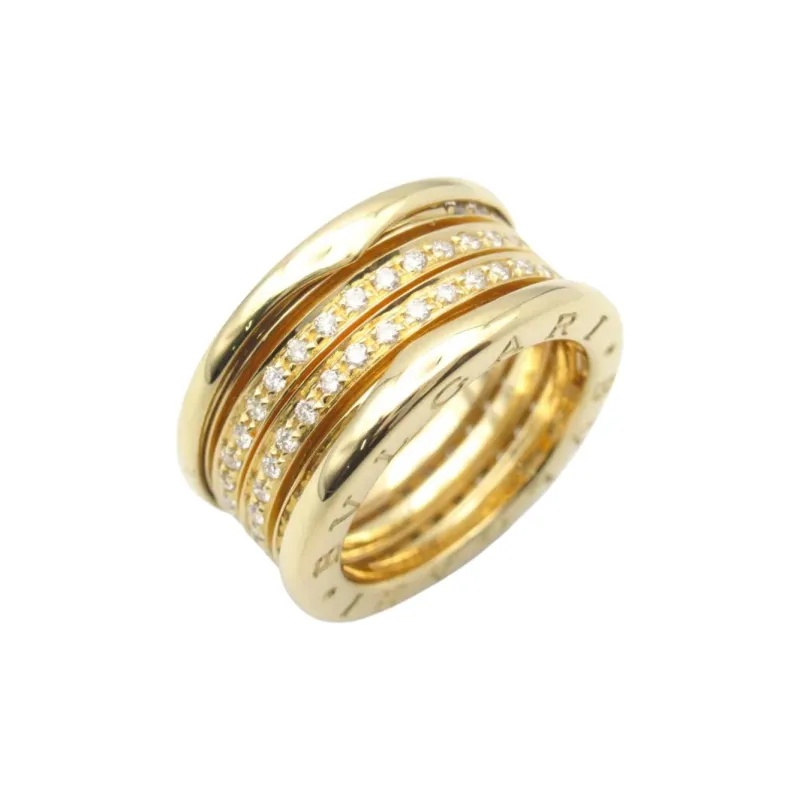 BVLGARI 2010s 18kt Yellow Gold B zero1 Diamond Ring-1