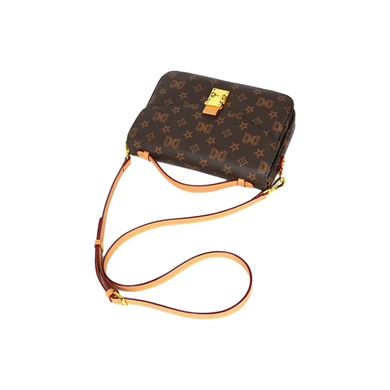 DAPHNE PVC One Shoulder Handbag Women's Multicolor/Coffee-2