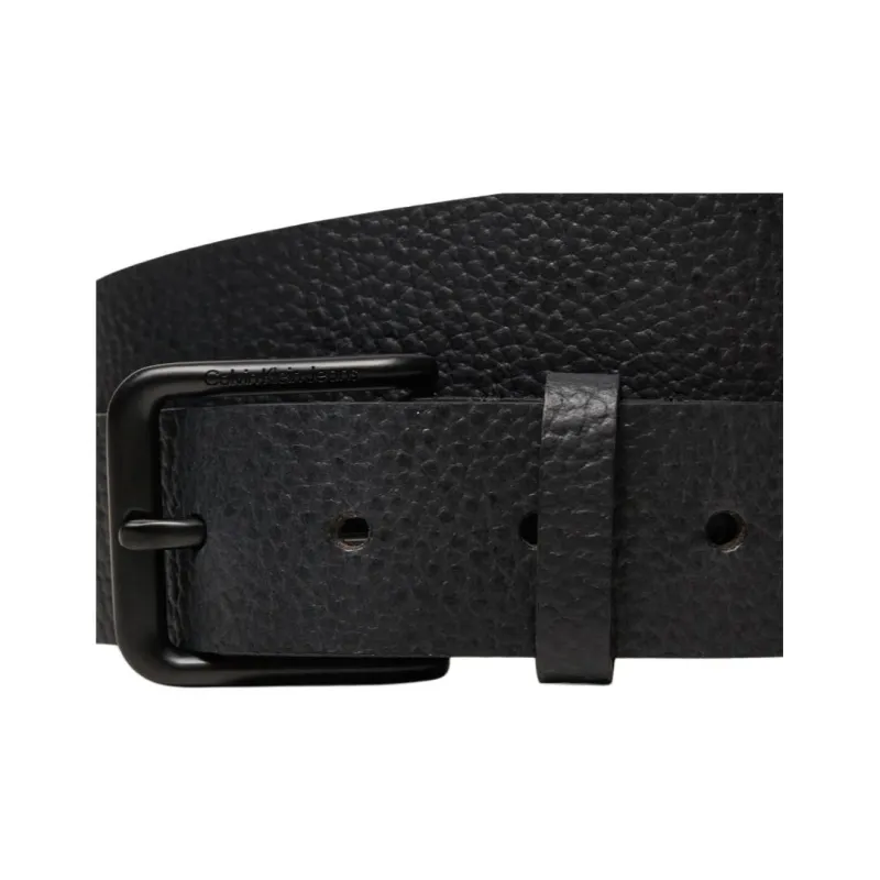 CKJ CALVIN KLEIN JEANS Leather, Metal Leather Belts Unisex Black 3.5cm-3