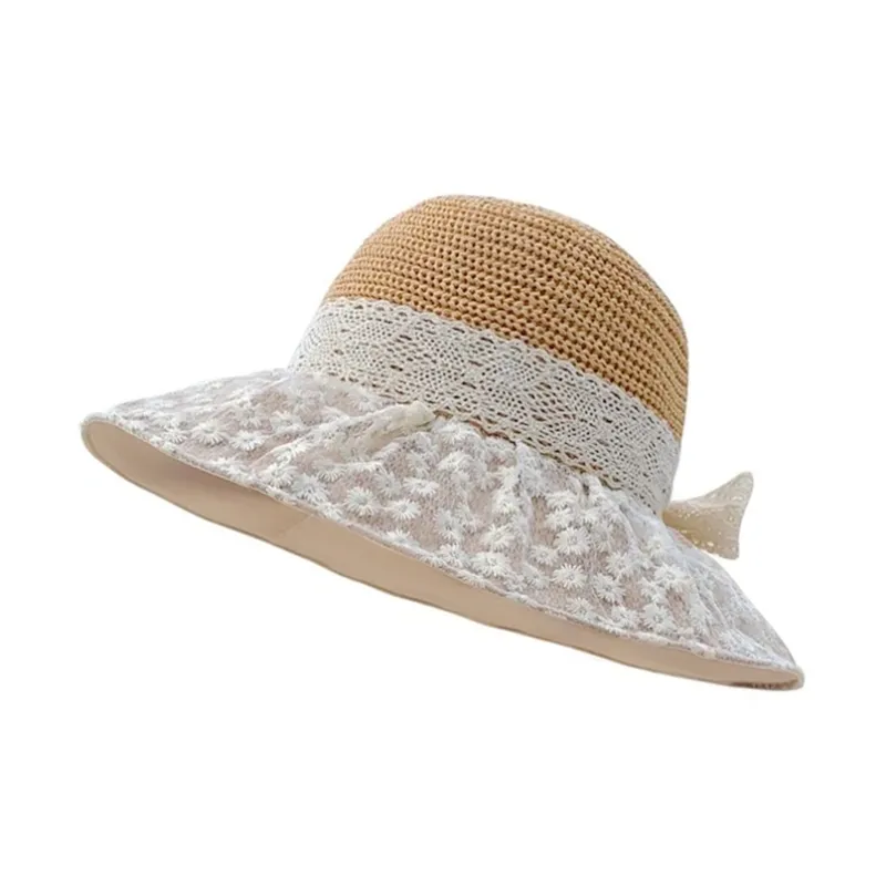 DUOLAN Cotton Linen Blend Sun Protection Hats Women's-7