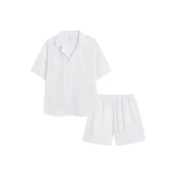 XIAFENYAN Pajama Set Women's White