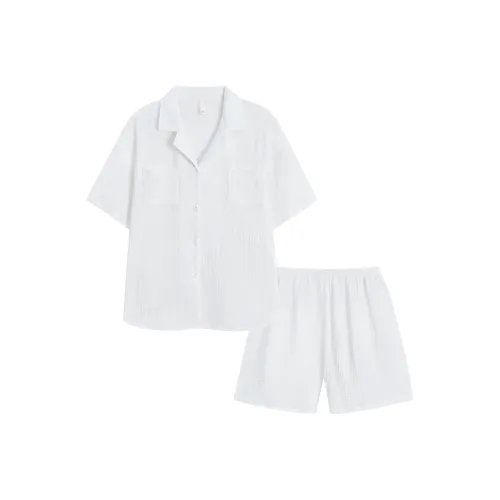 XIAFENYAN Pajama Set Women's White