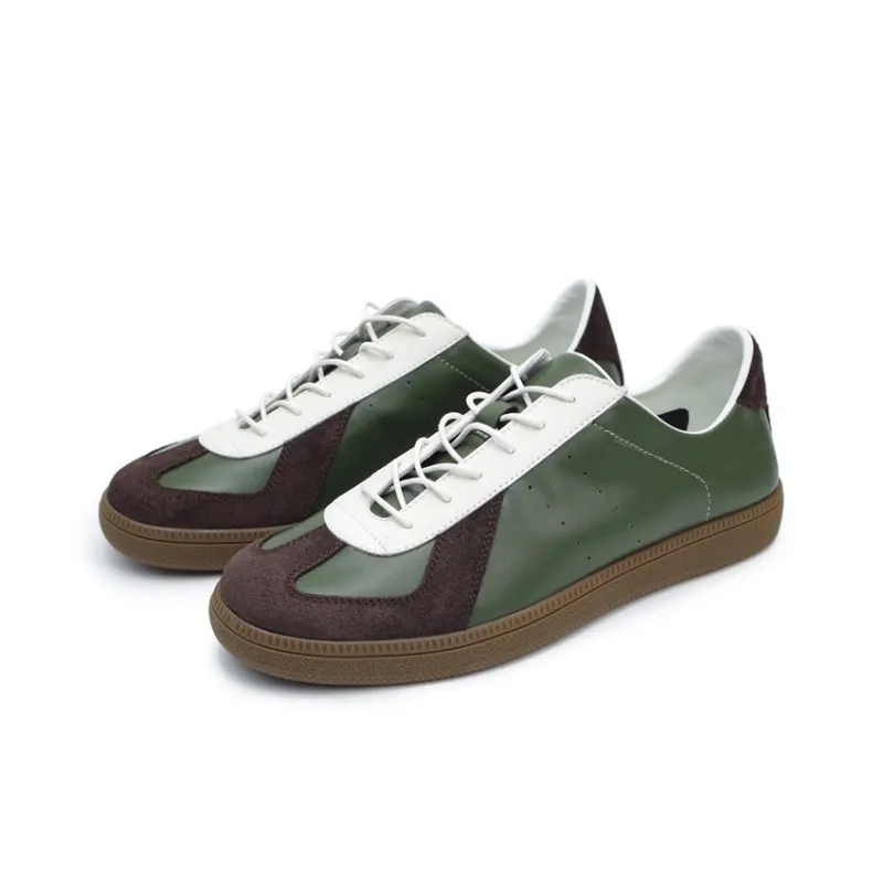 ESTEE GEEA Coverage Slip Resistant Abrasion Resistant Lightweight Breathable Low Top Skateboard Shoes Men's Green-1