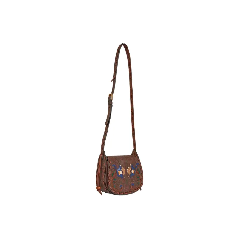 ETRO PVC Shoulder Bag, Crossbody Bag Women's Brandy Brown-2