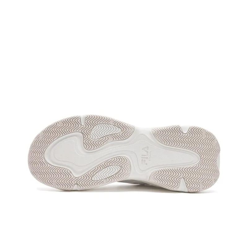 FILA Mars 4 Mars Shoes Slip Resistant, Abrasion Resistant, Breathable Low Top Casual Shoes Women's White Gray-4