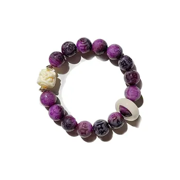 Blooming Petals White Jade Bodhi Bracelets Unisex