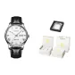 Men's Black Leather Raw White Dial[Box Limited Edition]