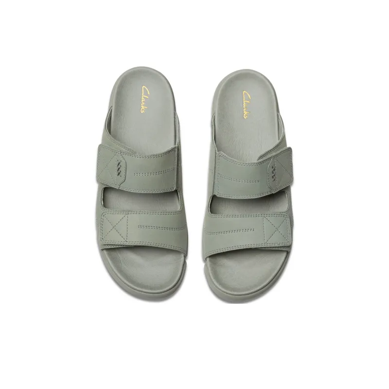 Clarks Cut Out Odor Resistant Slide Slippers Unisex Green-2