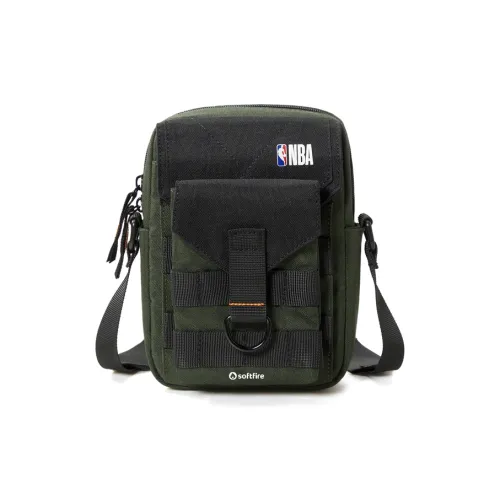 NBA High Density Abrasion Resistant Kids' Crossbody Bag Regular Kids' Vintage Green & Black