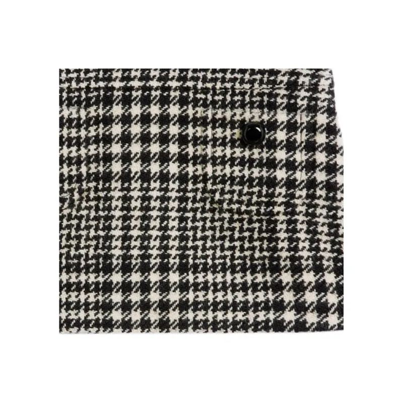 CELINE Trapeze Mini Skirt In Wool Tweed-4