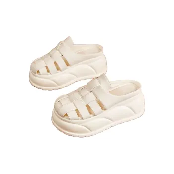 Yamada Hyakuju Slippers Ecru, Black