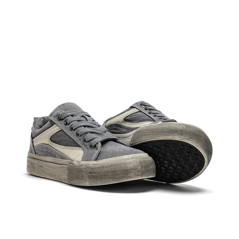 HACKBUTEER Low Top Canvas Shoes Men's-11