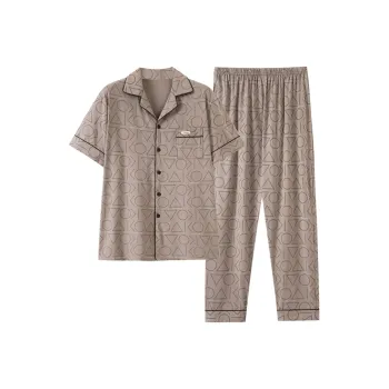 FENTENGCARE Pajama Set Men's Khaki