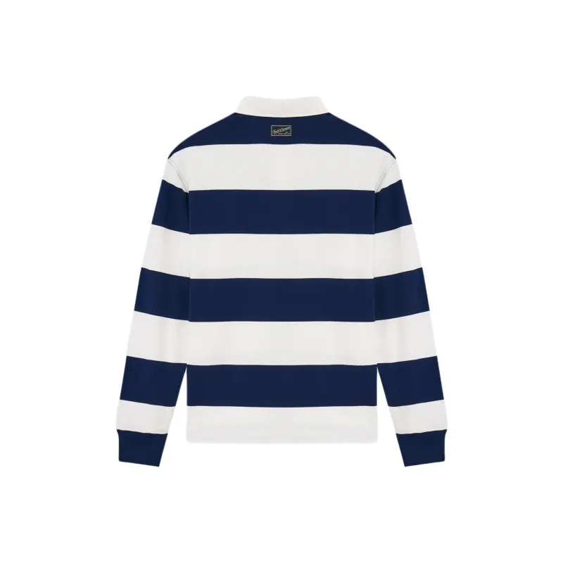 KENT&CURWEN Rose Collection Polo Shirt Men's Blue White Stripes-1