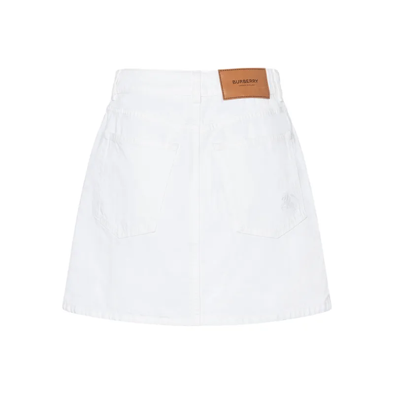 Burberry SS23 Casual Short Skirts Women's White-1