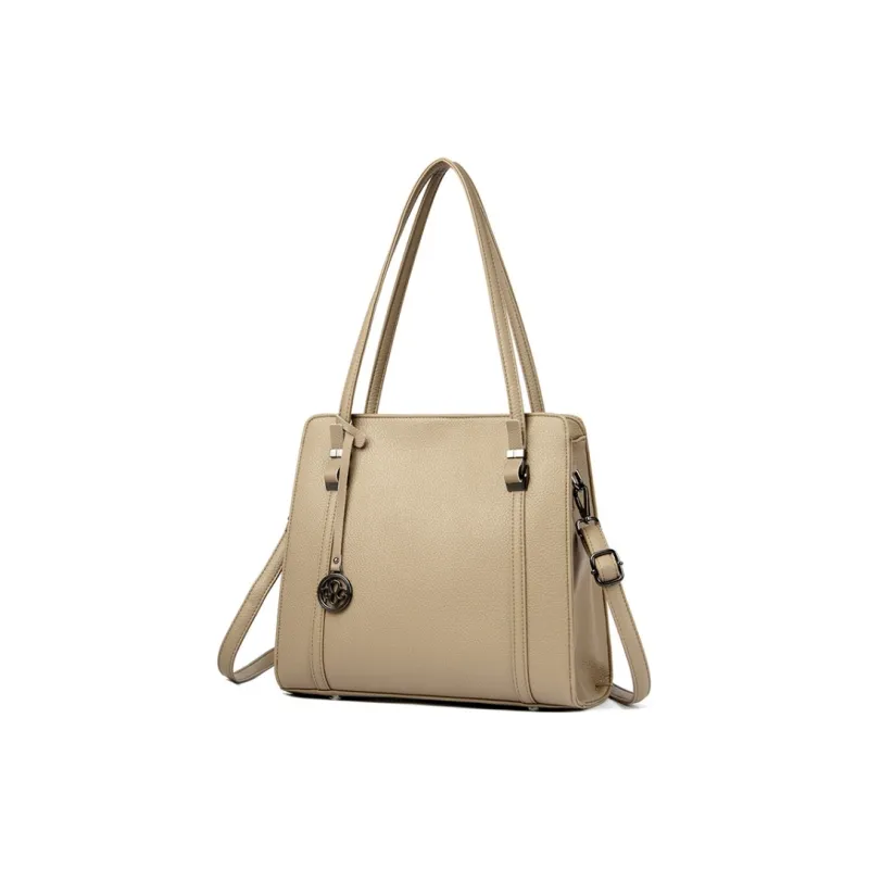 JIEXINI PU Crossbody Bag Shoulder Bag Women's Khaki Black/Burgundy-5