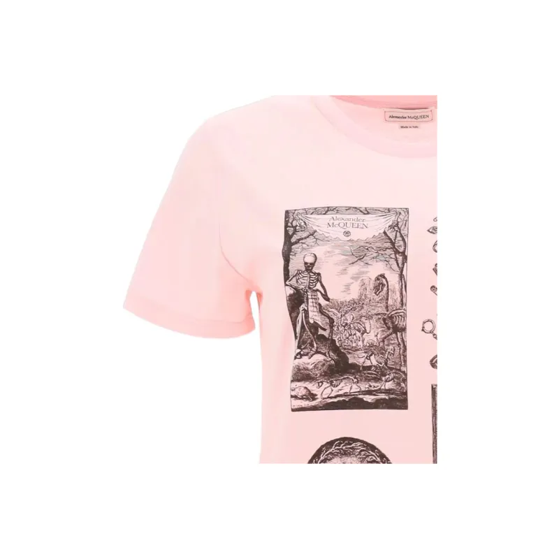 Alexander McQueen T Shirts Women's Pink-4