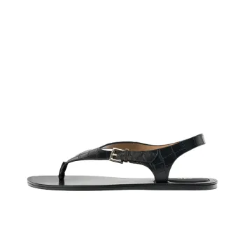 ZARA Quiet Flip Flops Women's Black