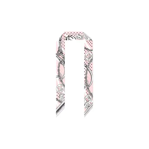 LOUIS VUITTON Mulberry Silk Hair Bands Women's Pink