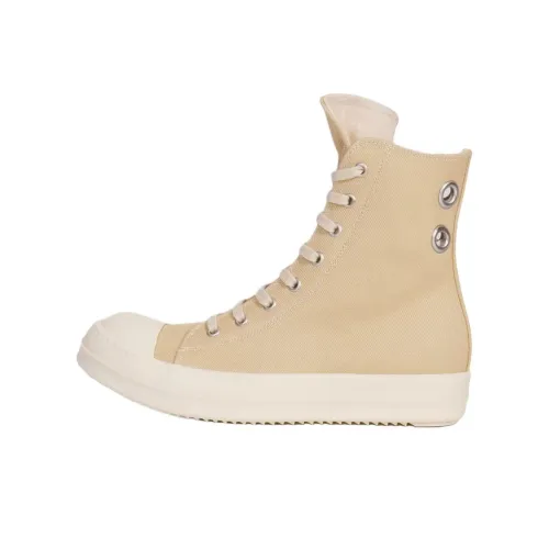 Rick Owens DRKSHDW High Top Skateboard Shoes Women's Beige
