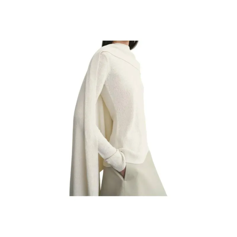 TOTEME Bouclé Cape Sweater-4