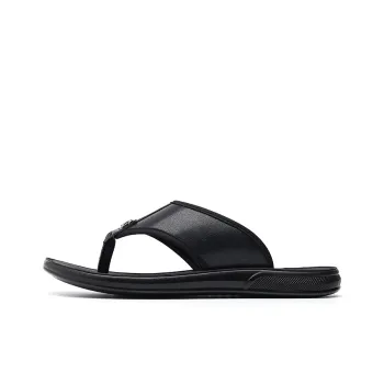 FULIBAOLUO Flip Flops Men's Black
