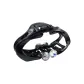 Oval Double Diamond Medium Size Hair Claw Clip[Black 1 Piece]