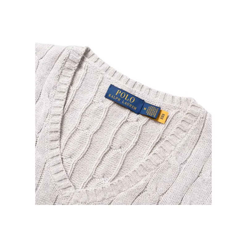 Polo Ralph Lauren Cable Knit Vest Gray-2