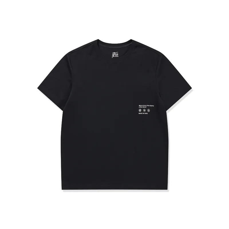 Erke T Shirts Men Jet Black-0